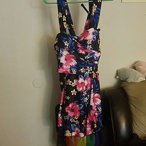 Floral one piece swimsuit